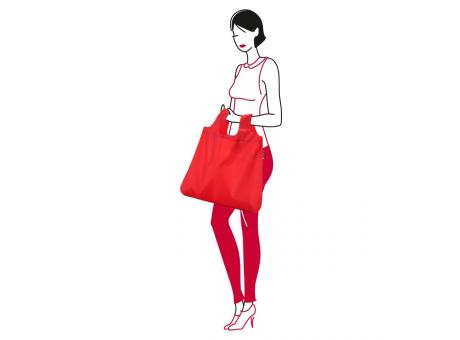 mini maxi shopper pocket red