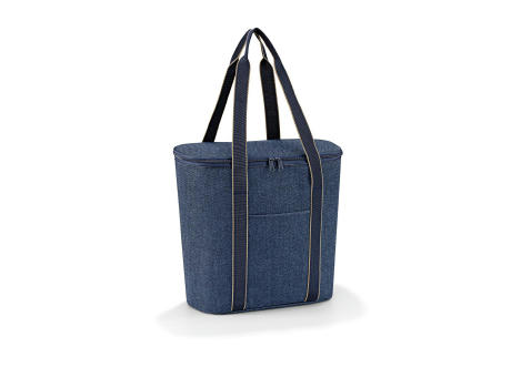 thermoshopper herringbone dark blue