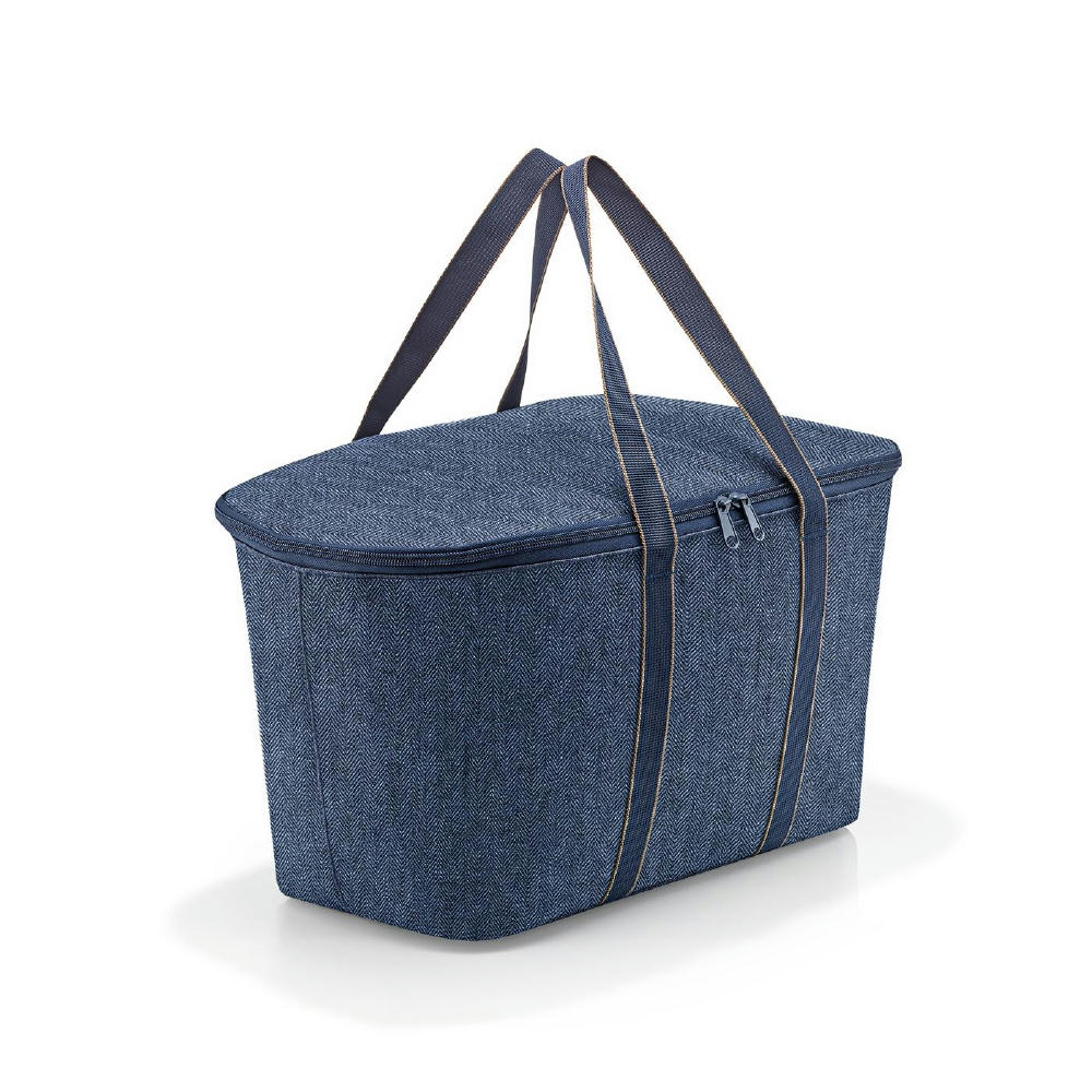 coolerbag herringbone dark blue