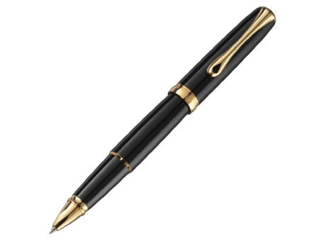 DIPLOMAT EXCELLENCE A2 Lack Schwarz-Gold Rollerball