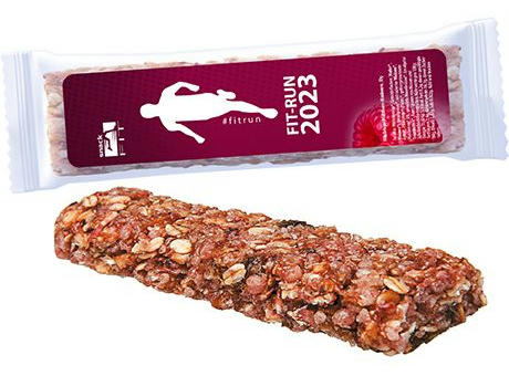 Müsliriegel Multikorn-Himbeere, 30g, Express Flowpack mit Etikett