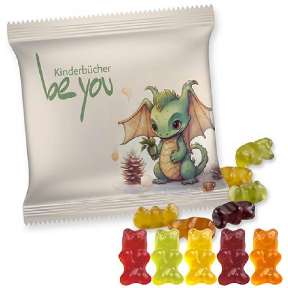 Gummibärchen ohne Gelatine, ca. 30g, Maxi-Tüte