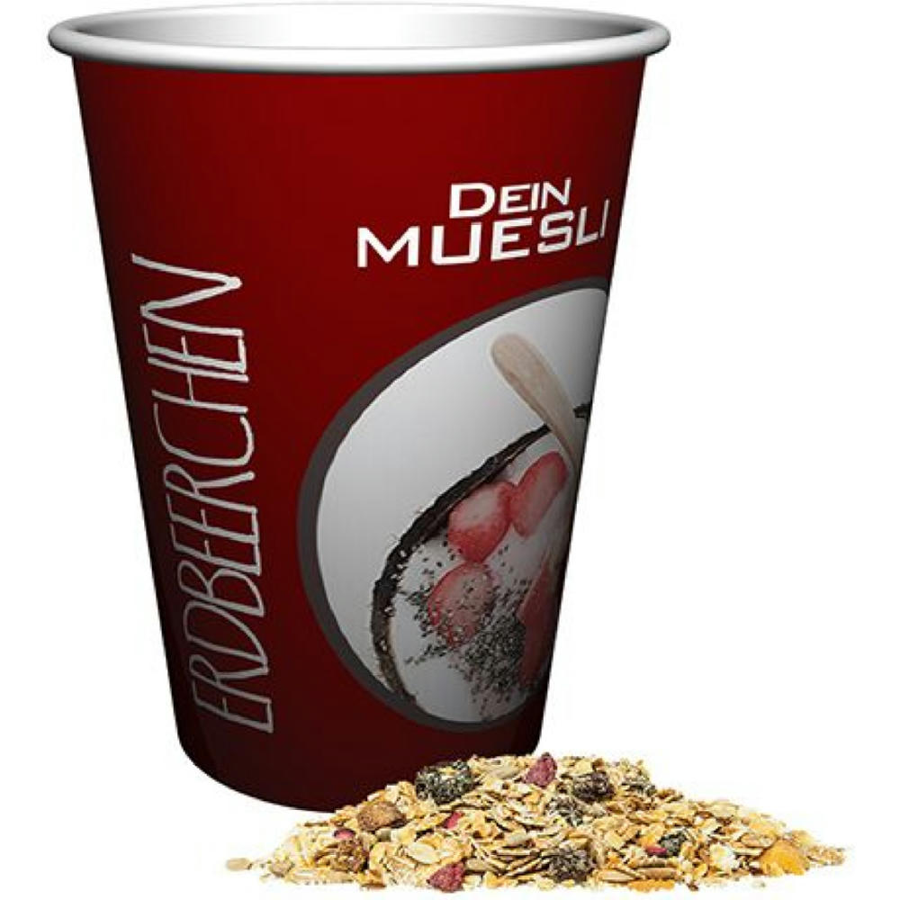 Müsli Erdbeerchen, ca. 50g, Snackbecher Maxi