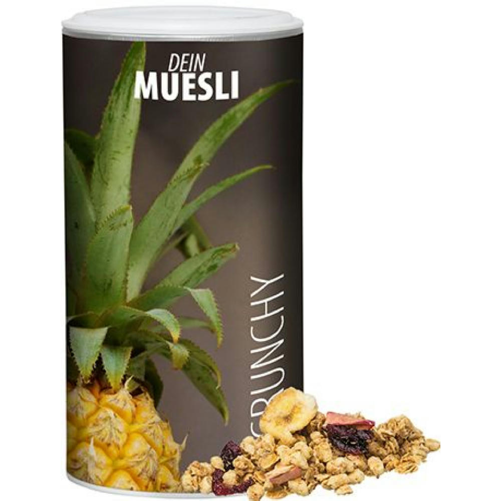 Müsli Knusper Früchte, ca. 150g, Pappdose Medium