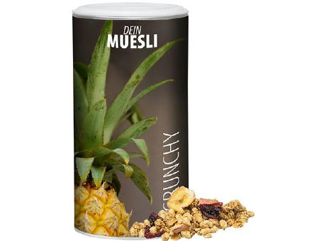 Müsli Knusper Früchte, ca. 150g, Pappdose Medium