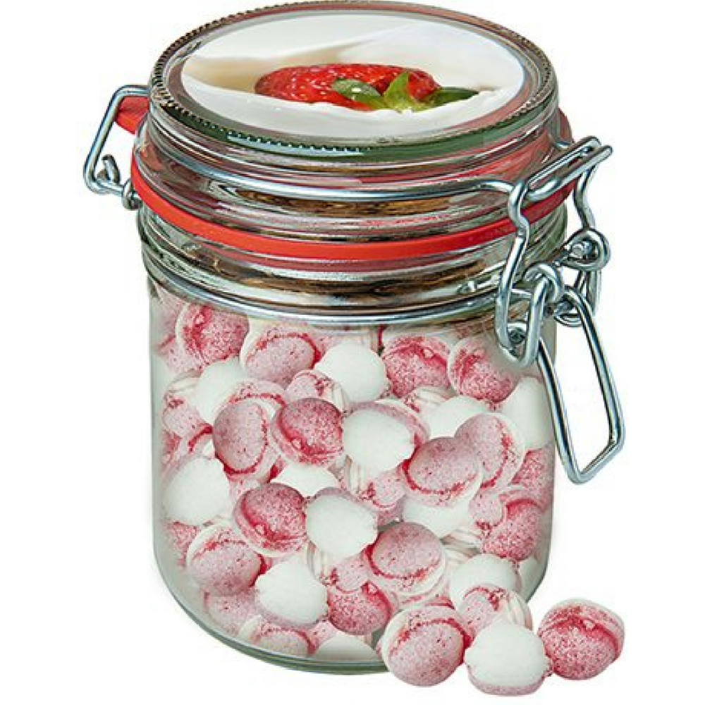 Erdbeer-Joghurt Bonbons, ca. 200g, Bonbonglas Maxi