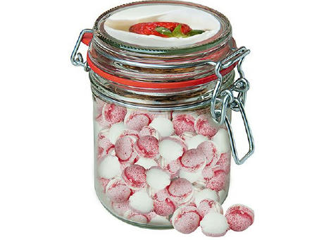 Erdbeer-Joghurt Bonbons, ca. 200g, Bonbonglas Maxi