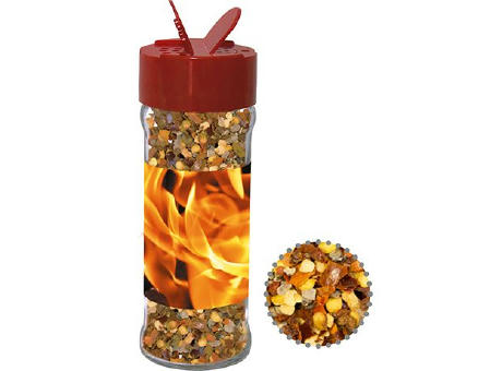 Gewürzmischung Feuer und Flamme, ca. 45g, Glas mit Streuaufsatz