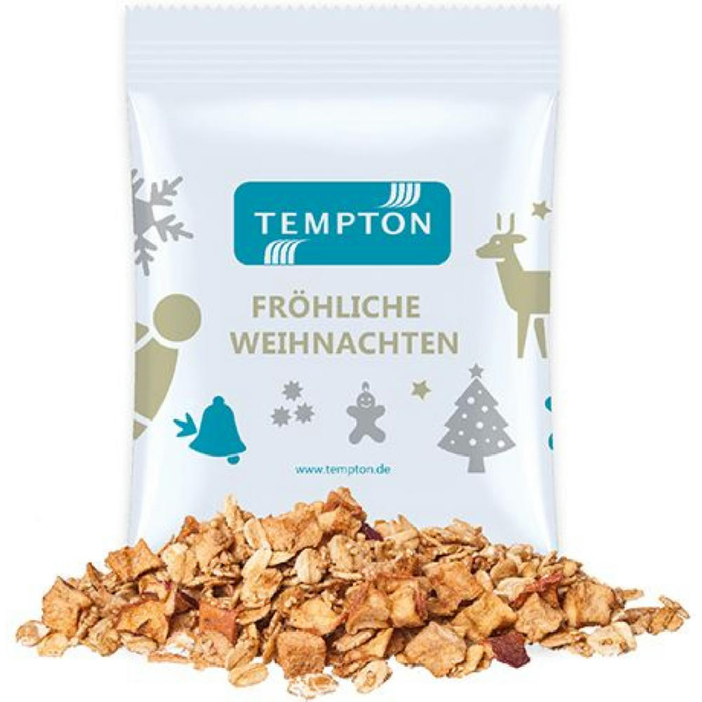 Crunchy Weihnachtsmüsli Apfel-Zimt, ca. 60g, Maxi-Tüte