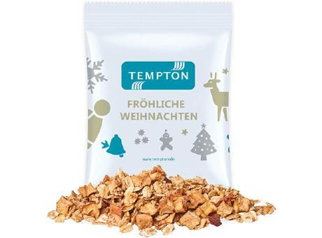 Crunchy Weihnachtsmüsli Apfel-Zimt, ca. 60g, Maxi-Tüte