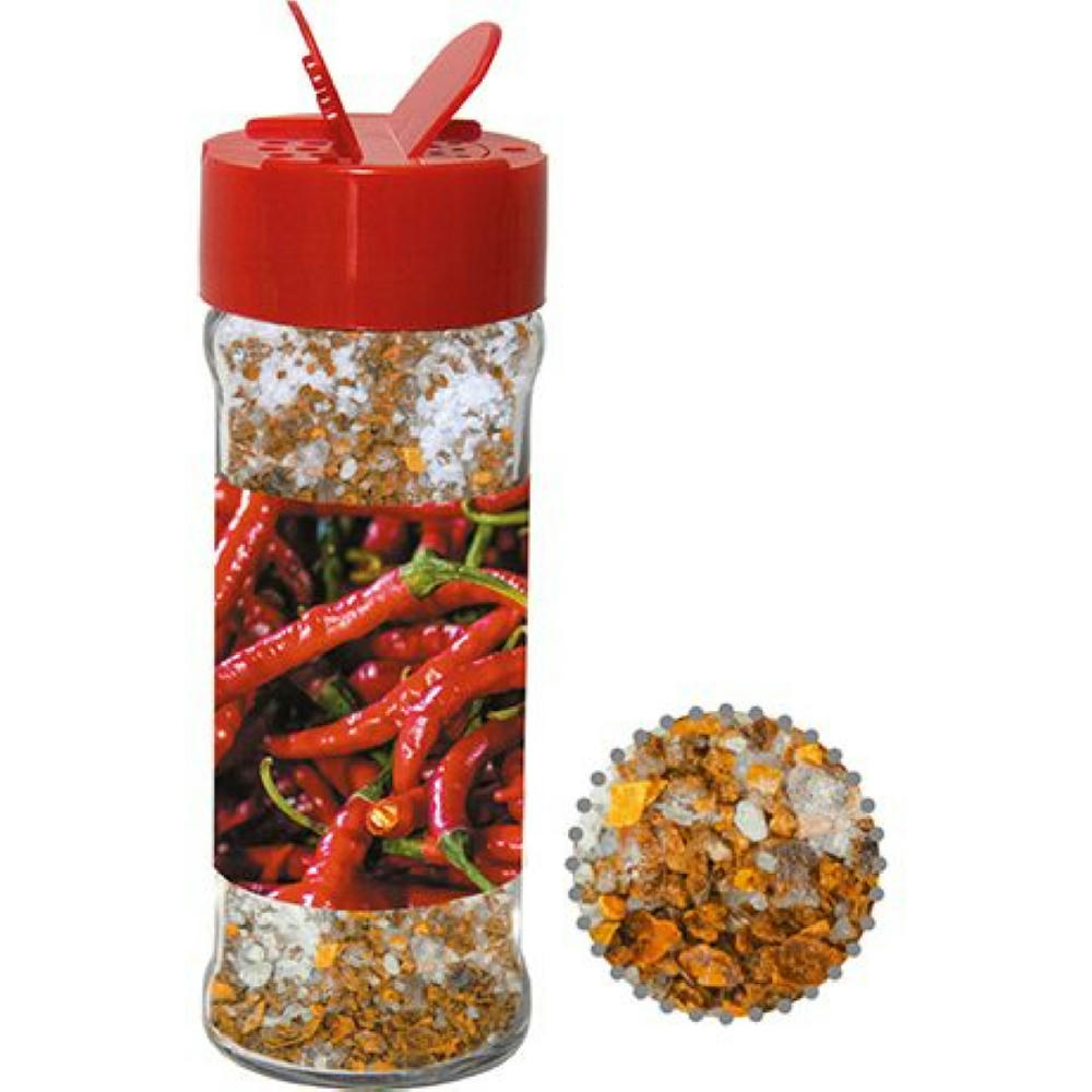 Gewürzmischung Chili-Salz, ca. 35g, Glas mit Streuaufsatz