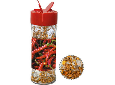 Gewürzmischung Chili-Salz, ca. 35g, Glas mit Streuaufsatz