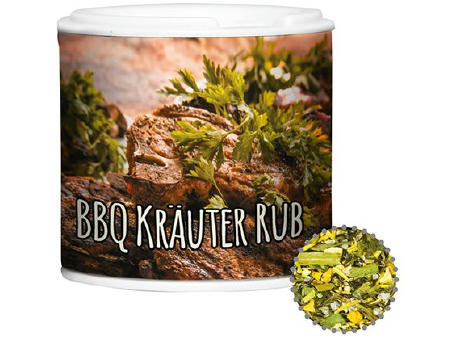 Gewürzmischung BBQ Kräuter Rub, ca. 20g, Gewürzpappstreuer