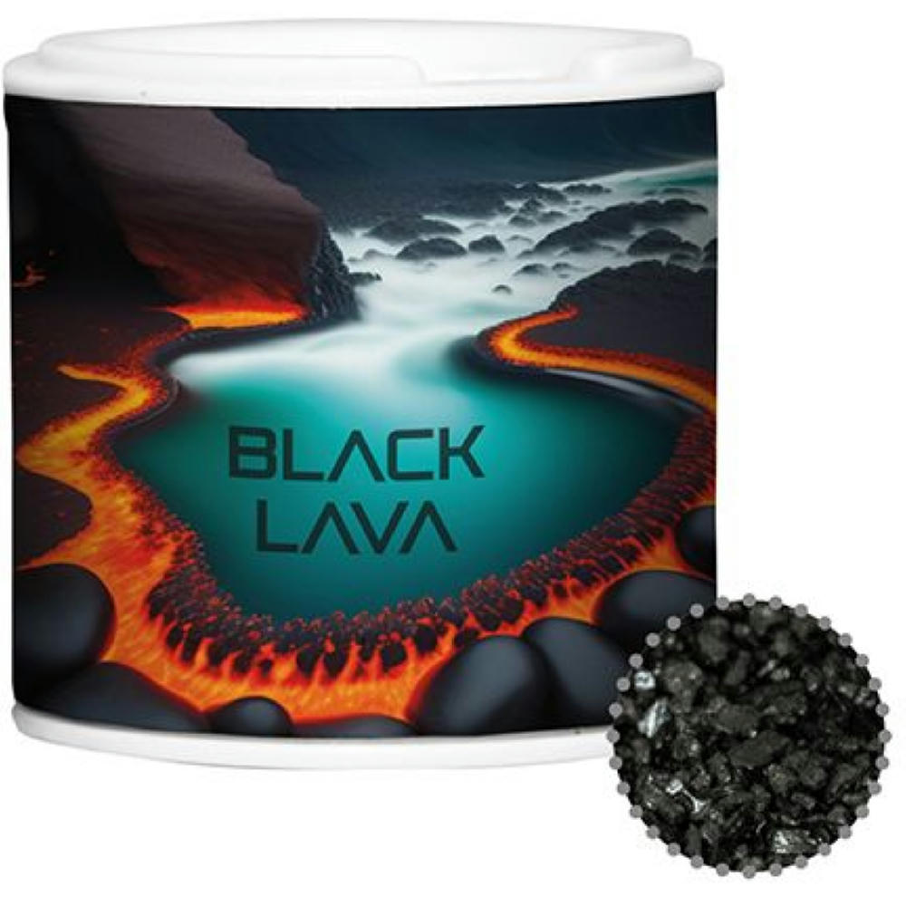 Gewürzmischung Black Lava Salz, ca. 50g, Gewürzpappstreuer