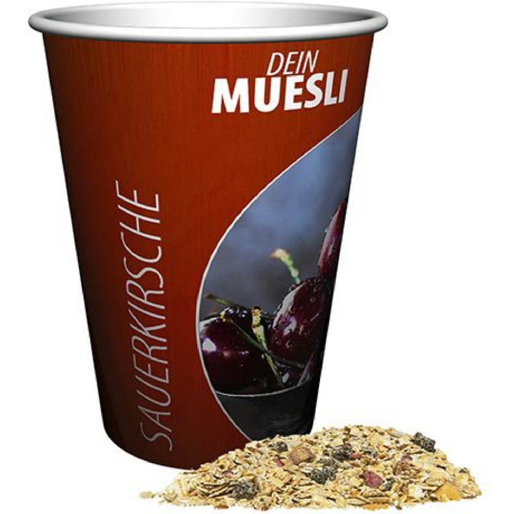 Müsli Sauerkirsche, ca. 50g, Snackbecher Maxi