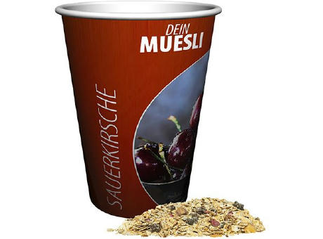 Müsli Sauerkirsche, ca. 50g, Snackbecher Maxi