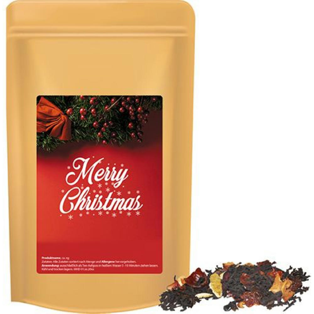 Weihnachts Schwarztee, ca. 55g, Standbeutel Midi