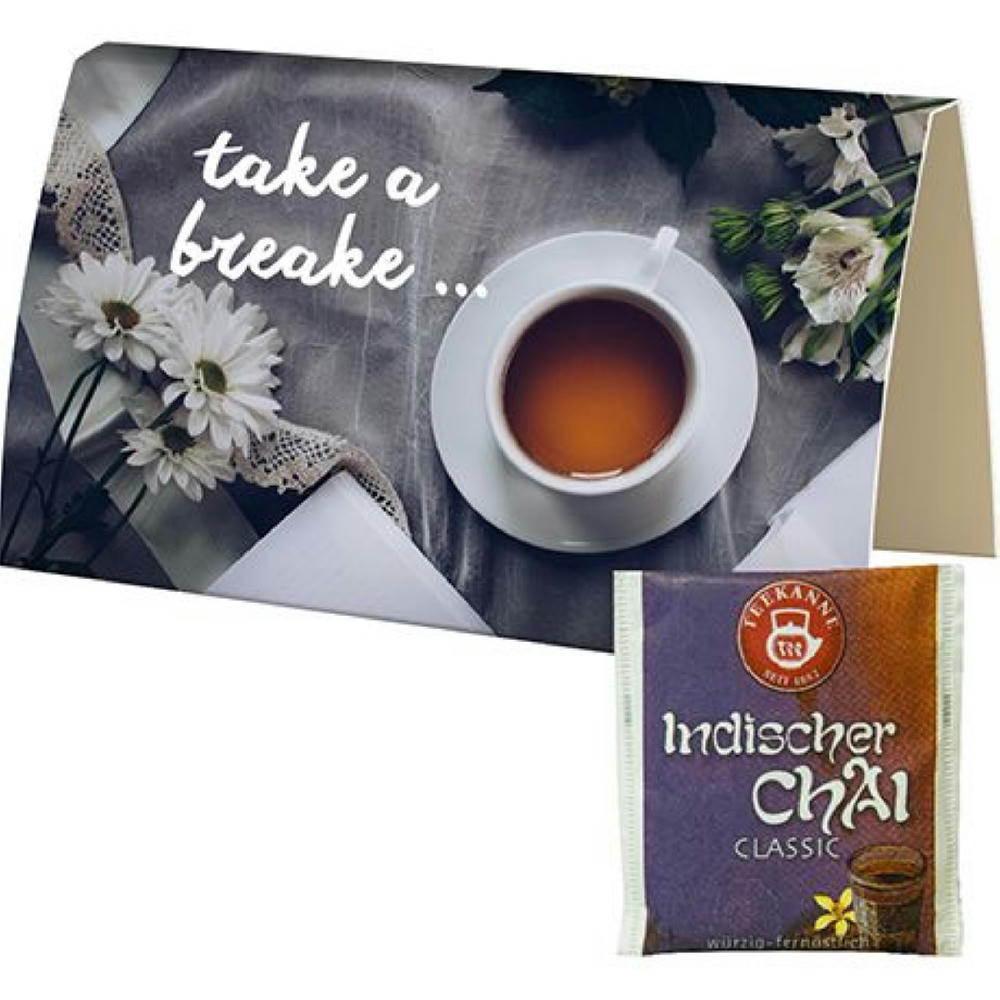 Beuteltee Indischer Chai - Classic, ca. 2g, Werbekarte A6 gefaltet