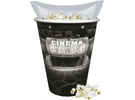 Popcorn salzig, ca. 10g, Snackbecher Maxi mit Maxi Tüte