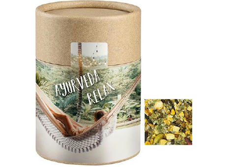 Ayurveda Relax-Tee, ca. 50g, Kraftpapierdose Midi