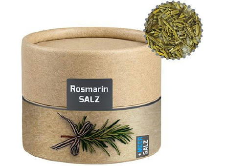 Gewürzmischung Rosmarin-Salz, ca. 52g, Kraftpapierdose Mini