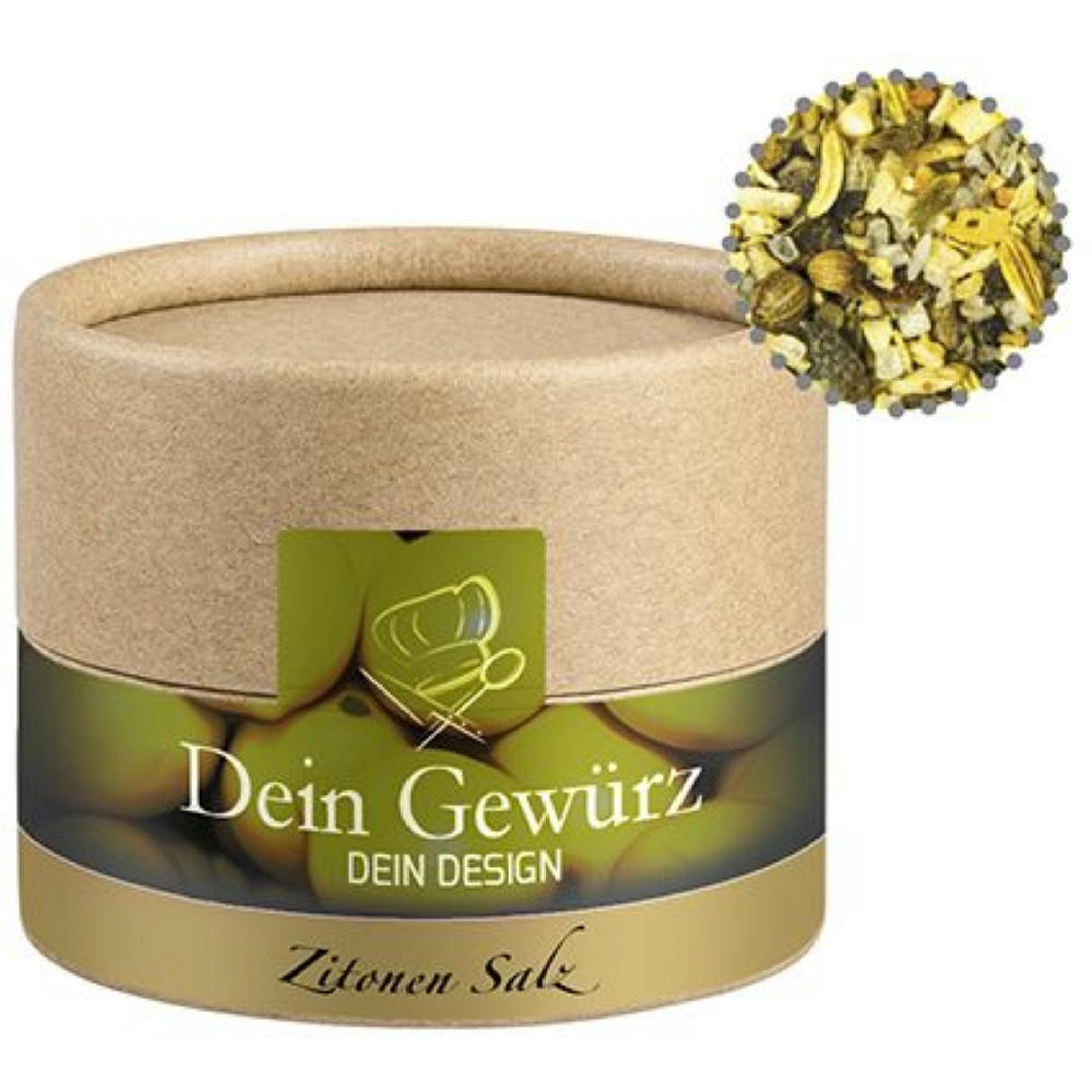 Gewürzmischung Zitronen-Salz, ca. 75g, Kraftpapierdose Mini