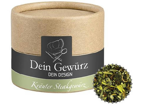 Gewürzmischung Kräuter-Steakgewürz, ca. 25g, Kraftpapierdose Mini