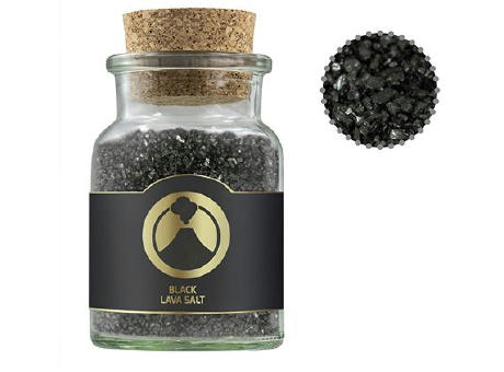 Gewürzmischung Black Lava Salz, ca. 135g, Korkenglas