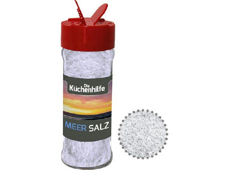 Meersalz, ca. 80g, Glas mit Streuaufsatz