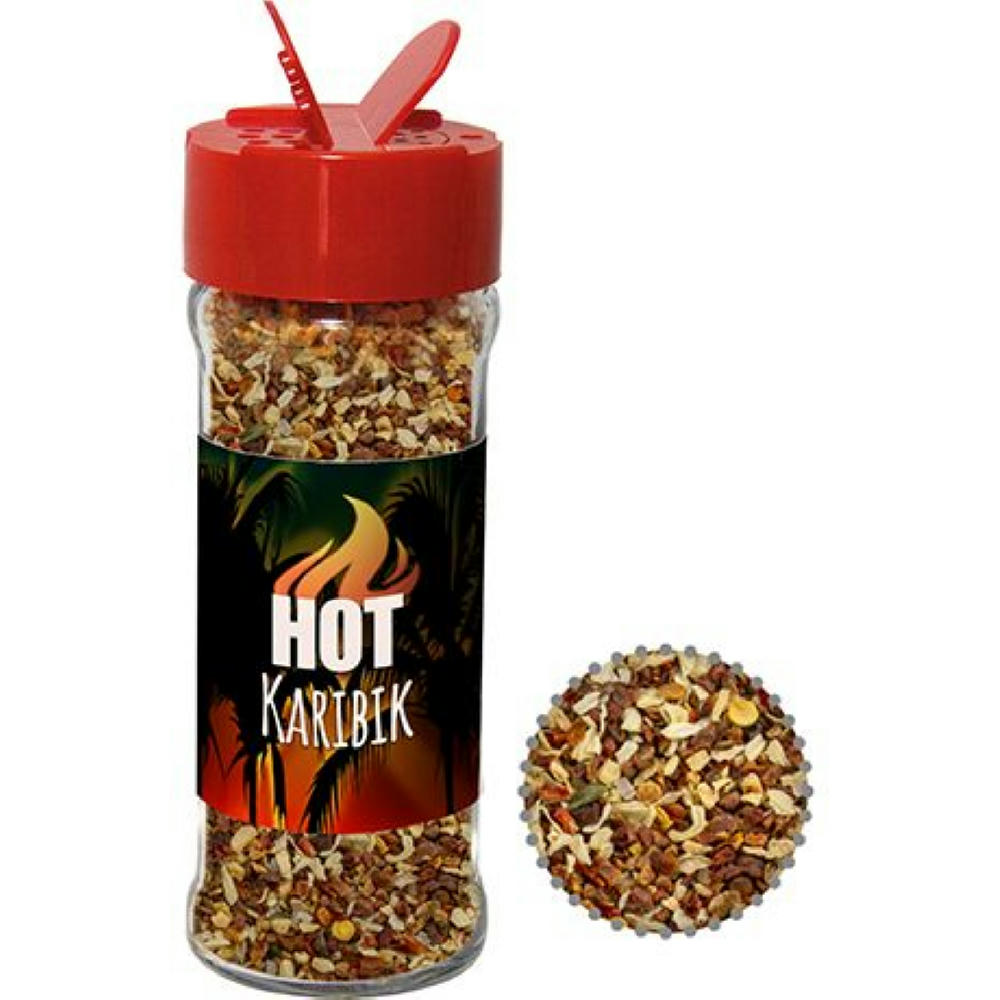 Gewürzmischung HOT Karibik Mix, ca. 35g, Glas mit Streuaufsatz