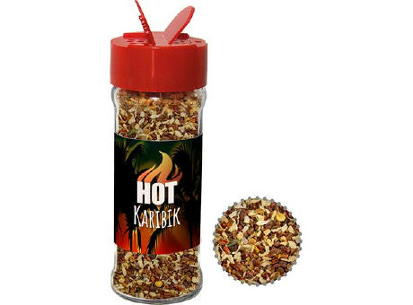 Gewürzmischung HOT Karibik Mix, ca. 35g, Glas mit Streuaufsatz