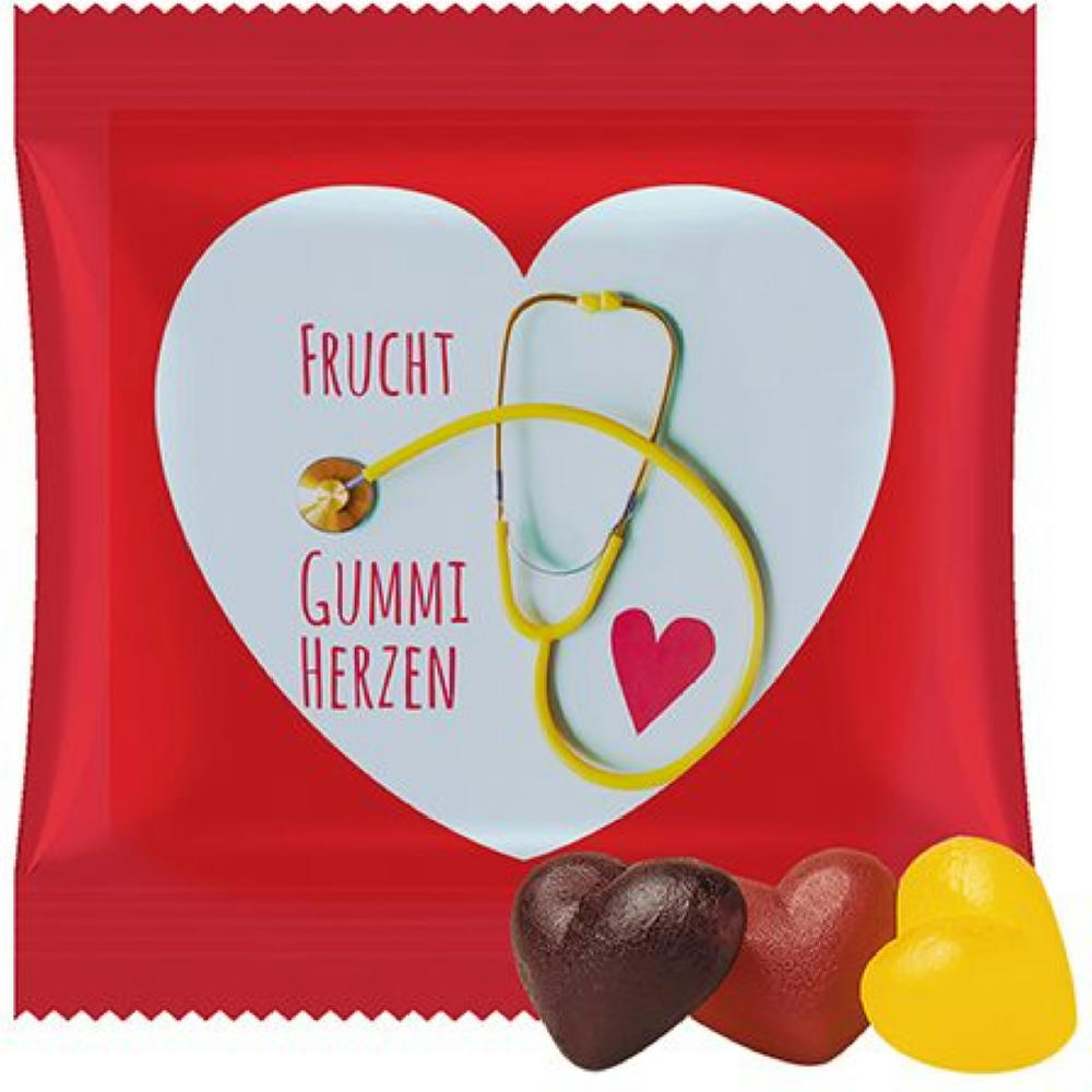 Fruchtgummi-Herzen, ca. 20g, Maxi-Tüte