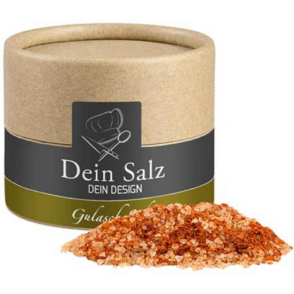 Gulasch Schaschlik Salz, ca. 55g, Kraftpapierdose Mini