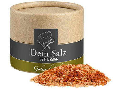 Gulasch Schaschlik Salz, ca. 55g, Kraftpapierdose Mini