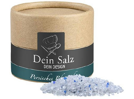 Persisches blaues Saphirsalz, ca. 55g, Kraftpapierdose Mini