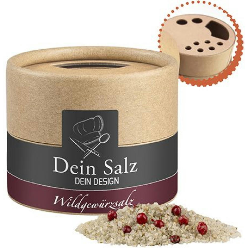 Wildgewürzsalz, ca. 45g, Kraftpapierstreuer Mini