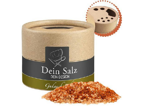 Gulasch Schaschlik Salz, ca. 55g, Kraftpapierstreuer Mini