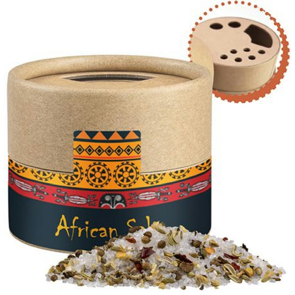 Afrikanisches Salz, ca. 50g, Kraftpapierstreuer Mini