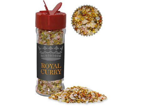 Royal Curry, ca. 60g, Glas mit Streuaufsatz