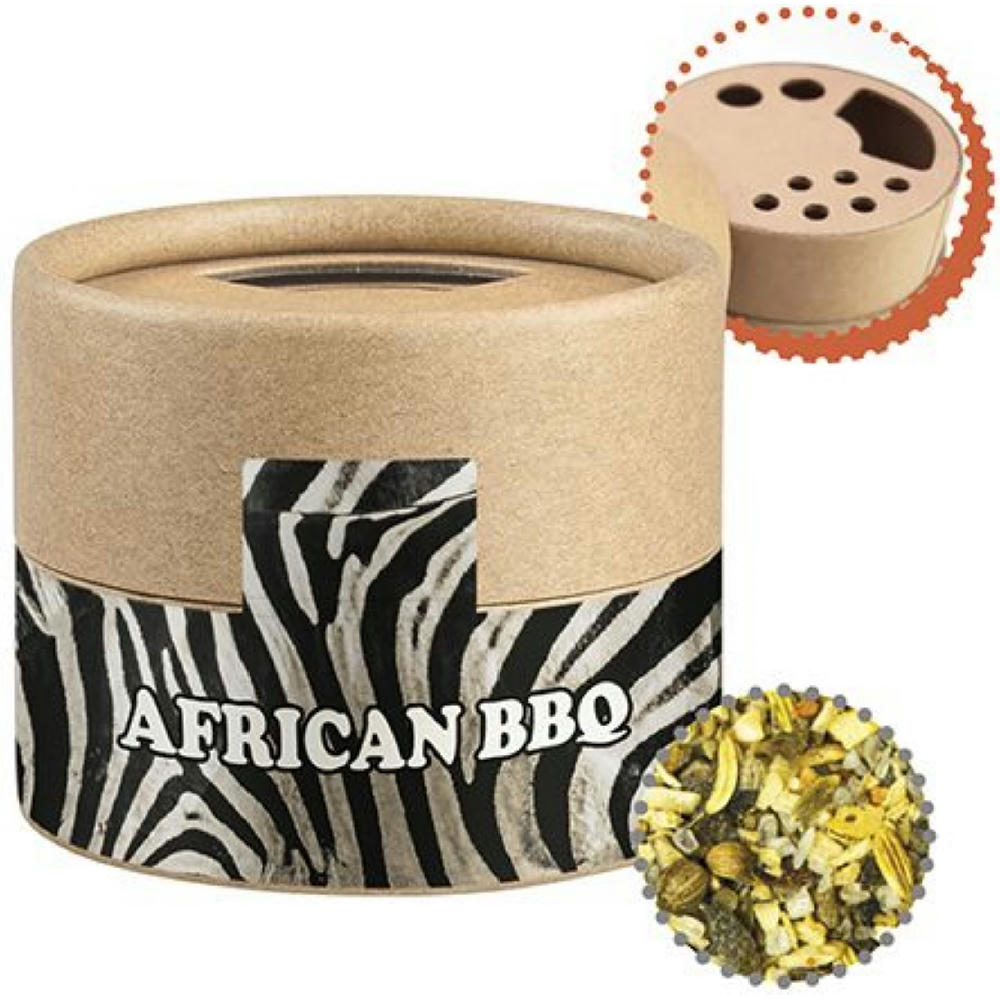 Gewürzmischung African BBQ, ca. 40g, Kraftpapierstreuer Mini