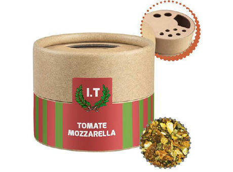 Gewürzmischung Tomate-Mozzarella, ca. 28g, Kraftpapierstreuer Mini