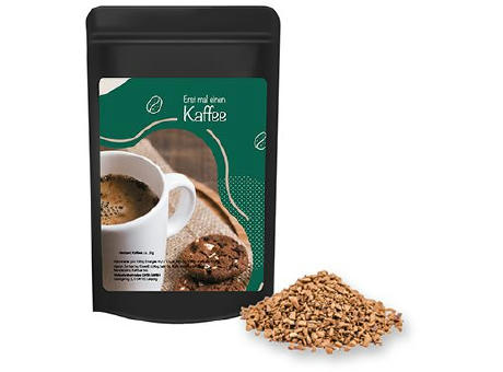 Instant Kaffee, ca. 20g, Standbeutel Mini schwarz