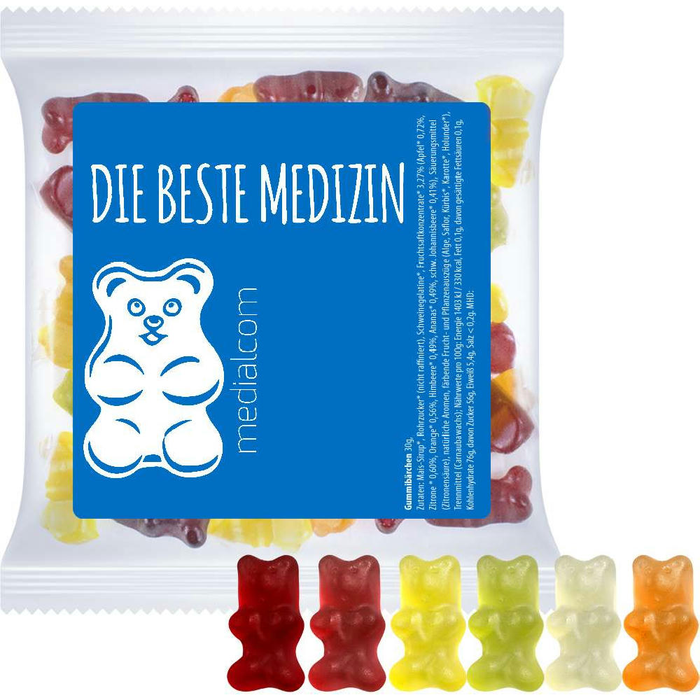 Gummibärchen, ca. 30g, Express Maxi-Tüte mit Etikett
