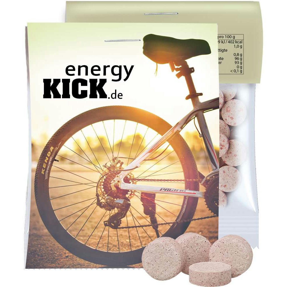 Acerola-Kirsch Drops, ca. 15g, Express Midi-Tüte mit Werbereiter