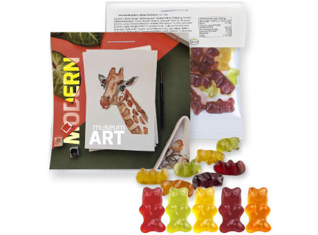 Gummibärchen ohne Gelatine, ca. 30g, Express Maxi-Tüte mit Werbereiter