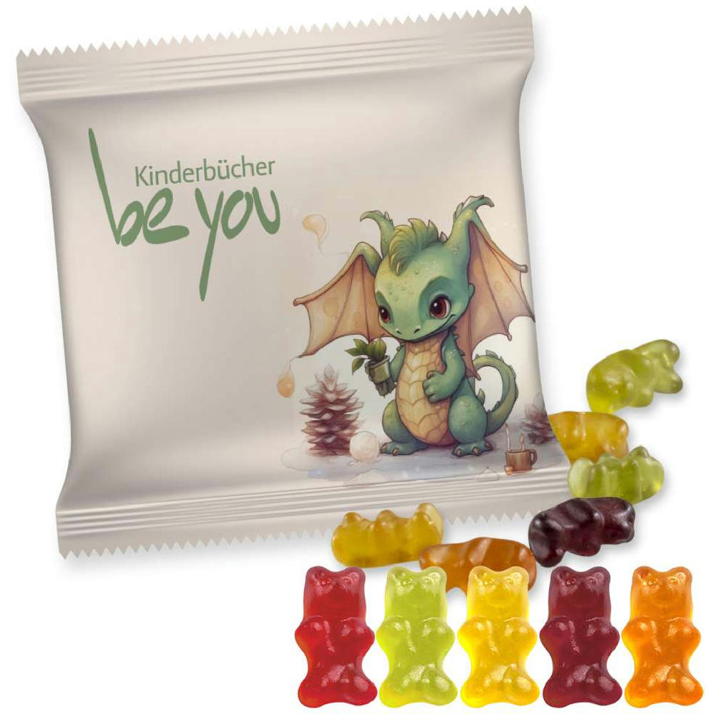Gummibärchen ohne Gelatine, ca. 30g, Maxi-Tüte