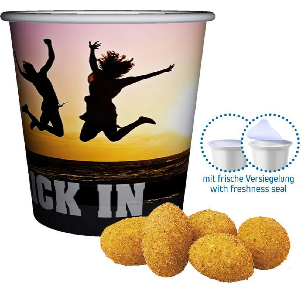 Erdnüsse Paprika, ca. 30g, Snackbecher Mini