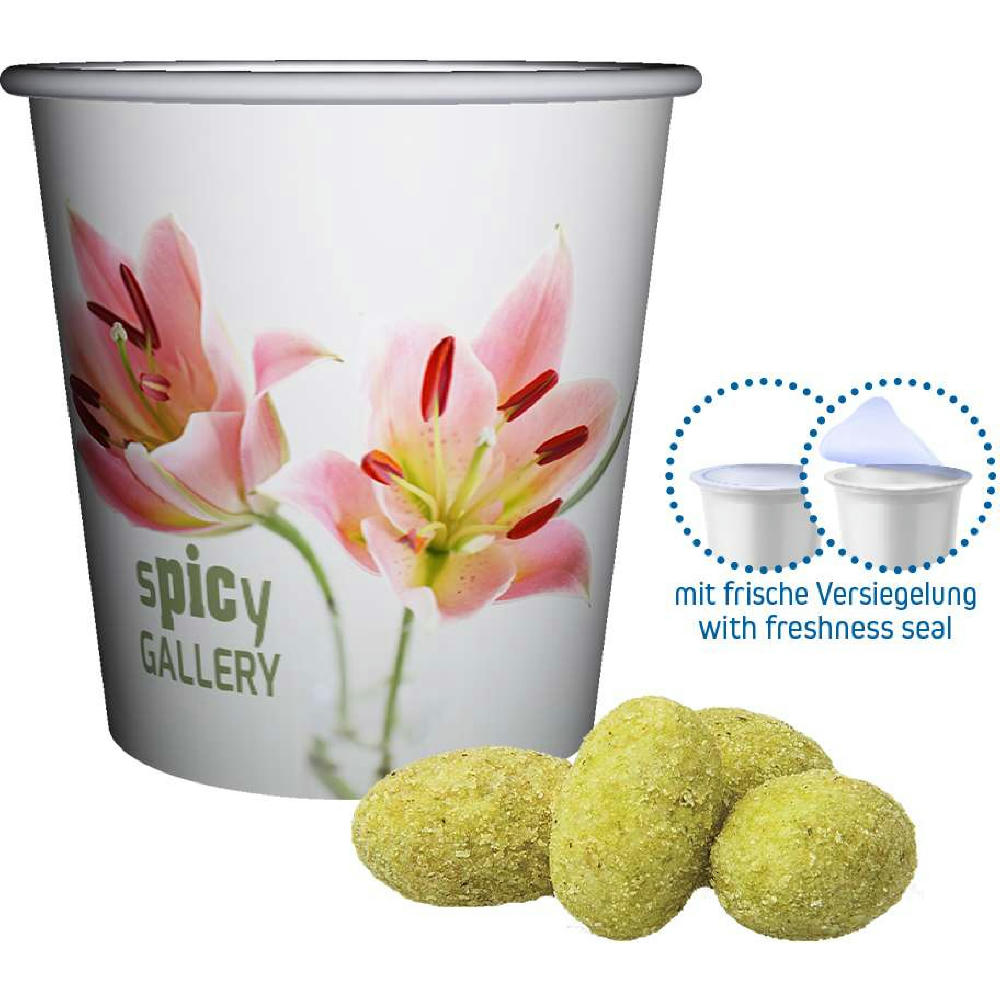 Erdnüsse Wasabi, ca. 30g, Snackbecher Mini