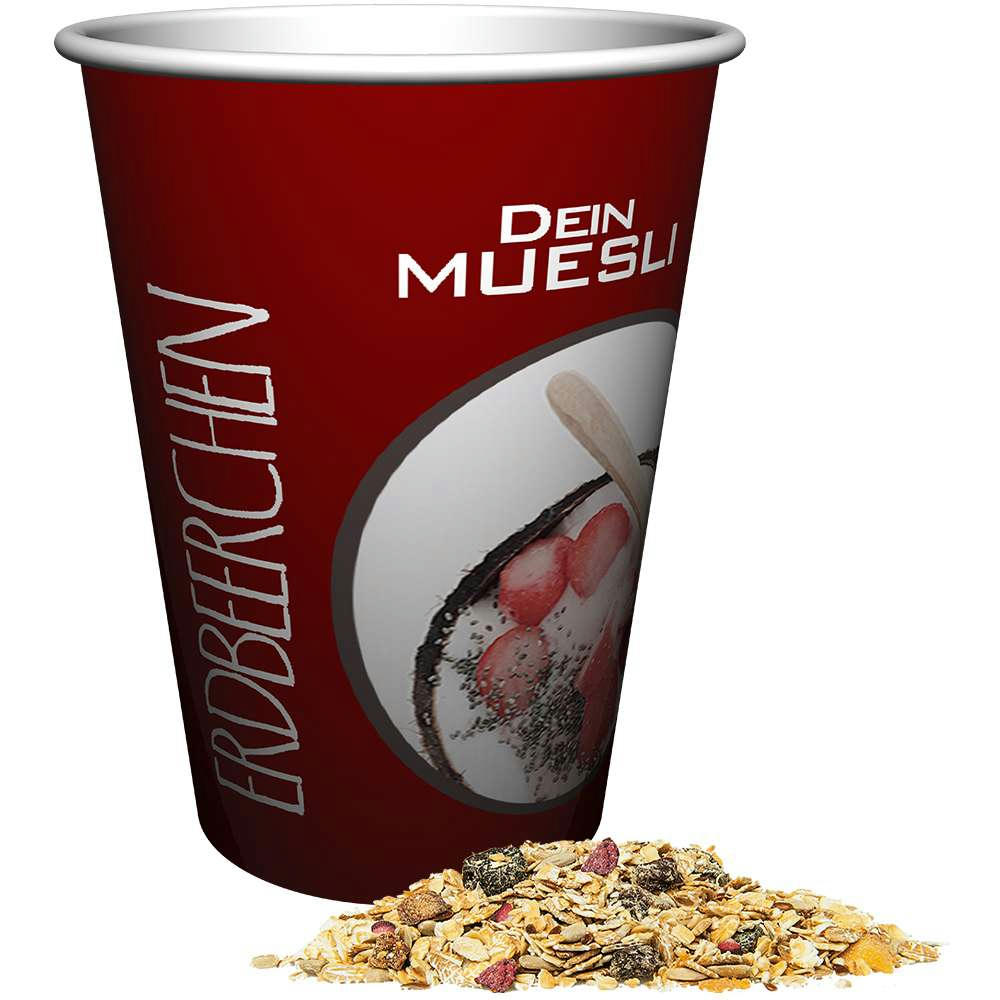 Müsli Erdbeerchen, ca. 50g, Snackbecher Maxi