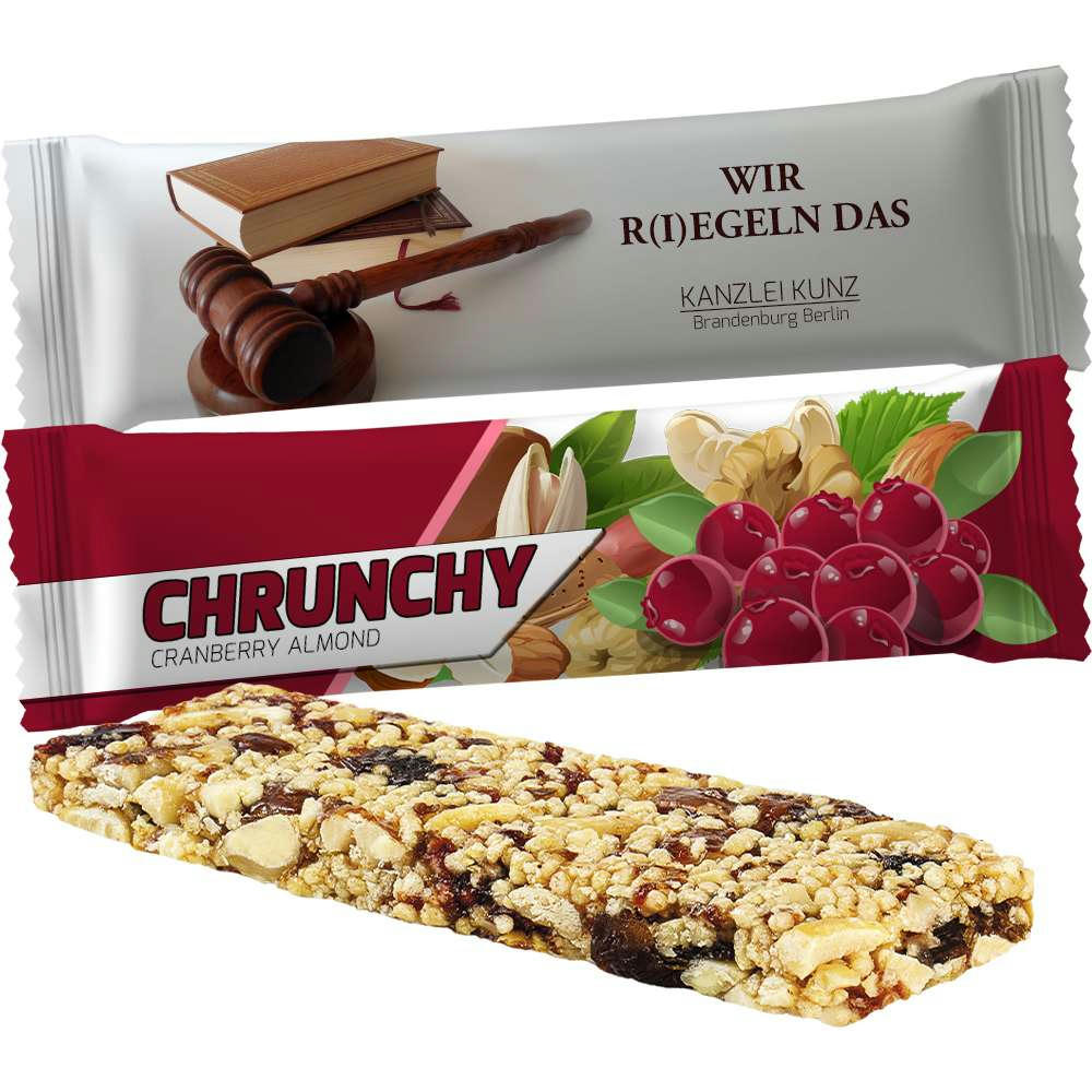 Knusperriegel Cranberry-Mandel, ca. 25g, Flowpack